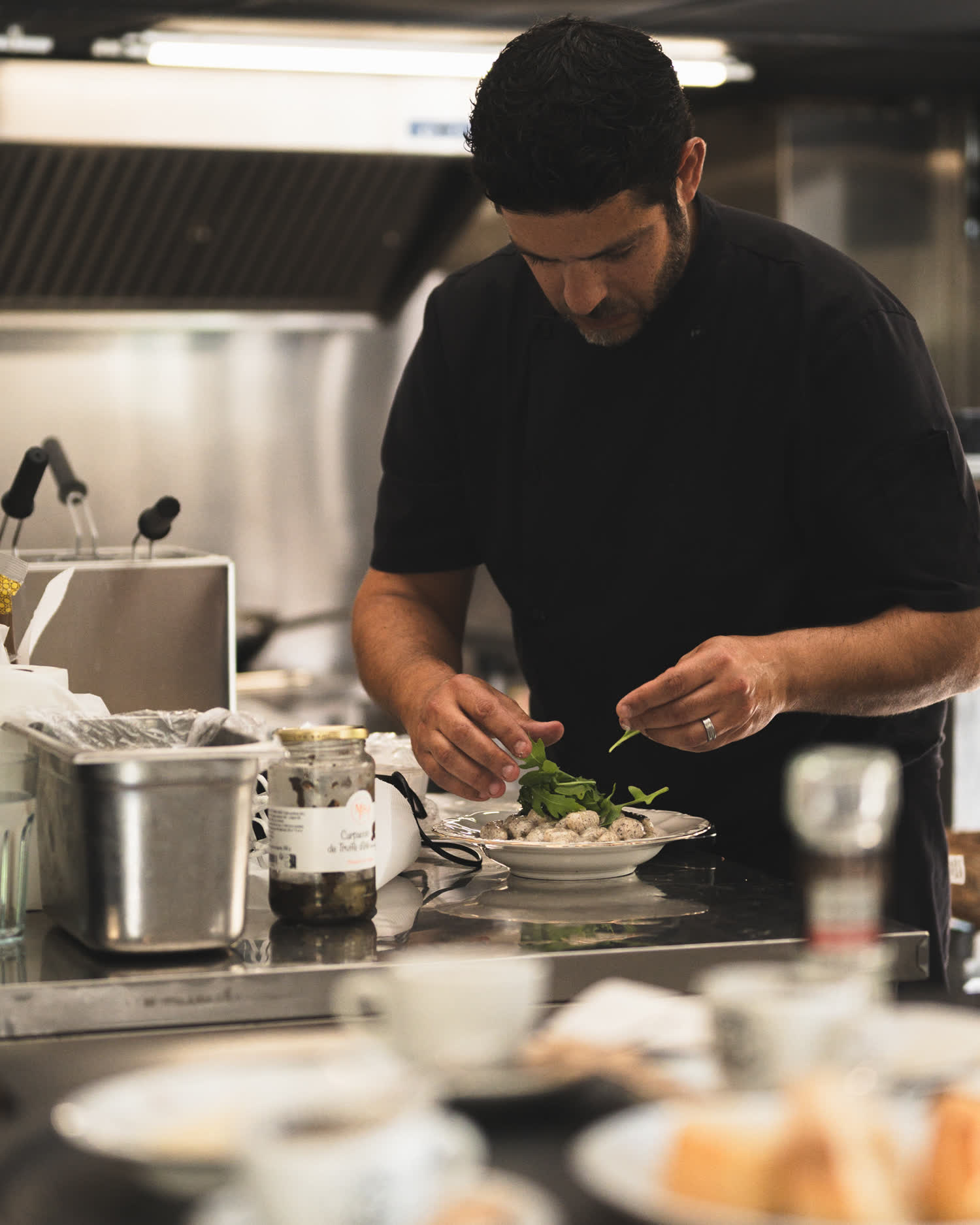 Le chef en cuisine
